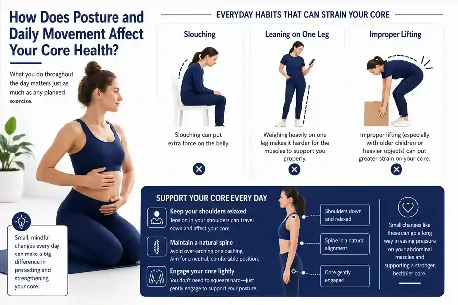 How Does Posture and Daily Movement Affect Your Core Health Suffolk?